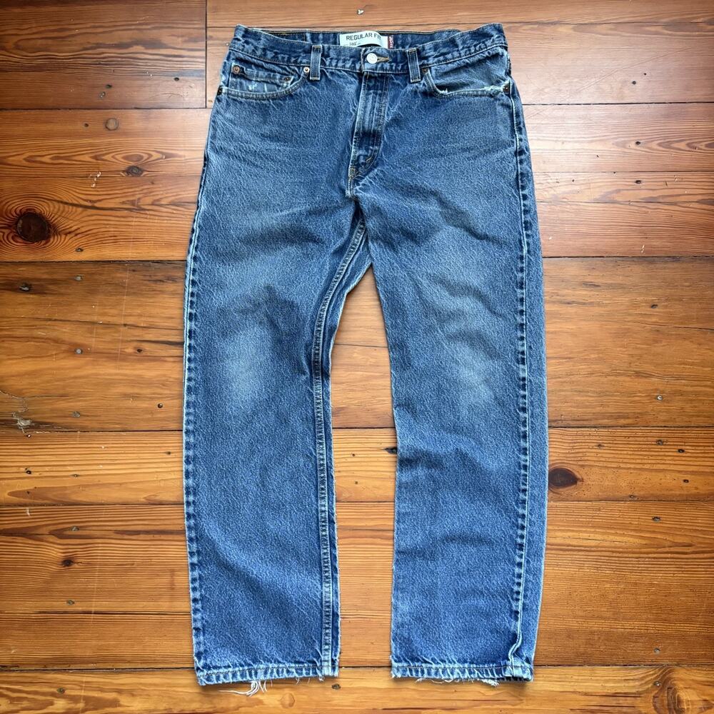 Vintage Levis 505 Jeans Men's Size 34x30 Blue Washed Out Faded Denim Cotton